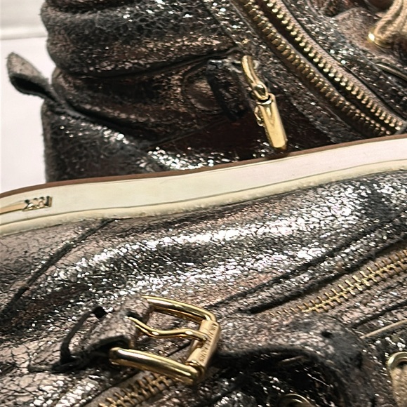 Michael Kors Glam Studded High top sneakers size 8. - Picture 9 of 15